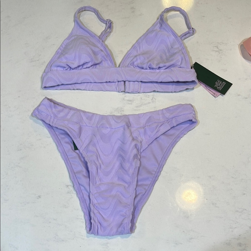 Wild Fable Lavender Swirl Bikini Set